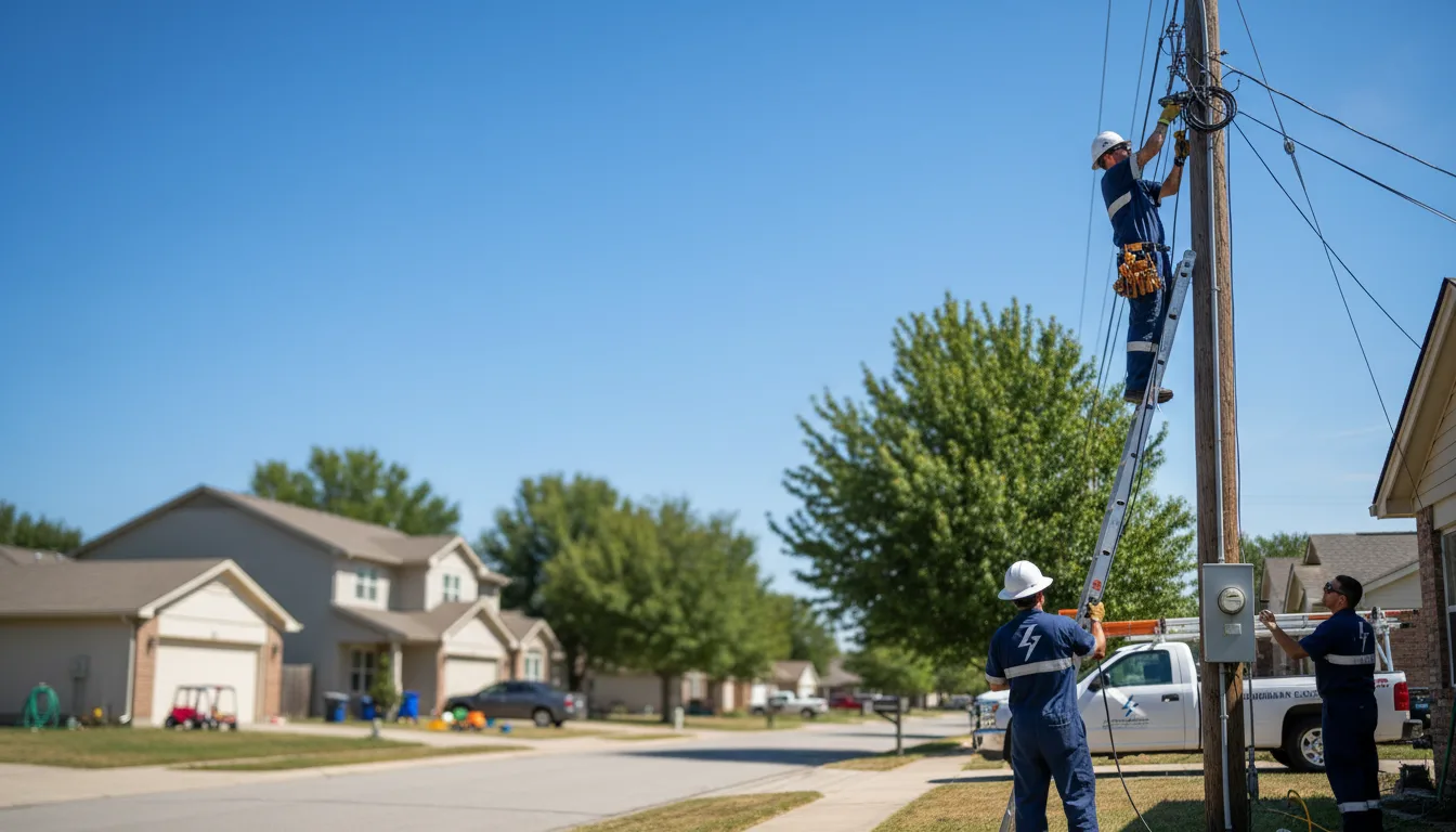 Residential electrician providing installation services in Berryton, KS